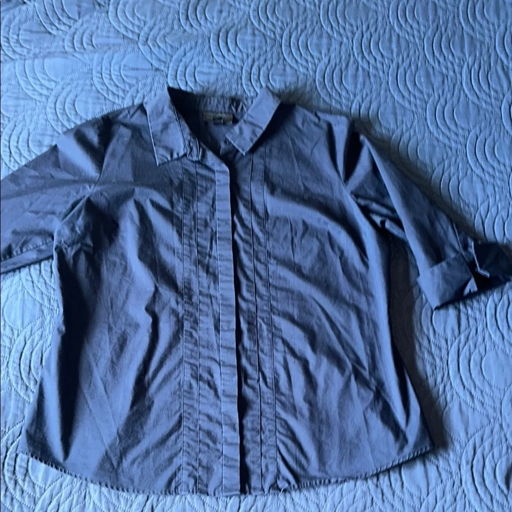 Worthington Blue Button Down Shirt - Picture 1 of 5